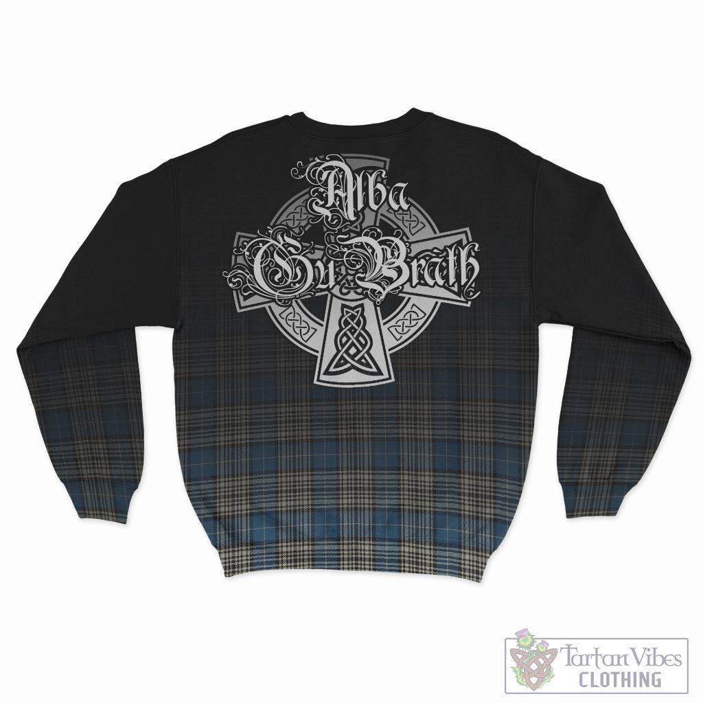 Tartan Vibes Clothing Napier Ancient Tartan Sweatshirt Featuring Alba Gu Brath Family Crest Celtic Inspired