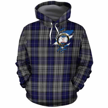 Napier Clan Crest In Me Tartan Cotton Hoodie Scotland Flag Style