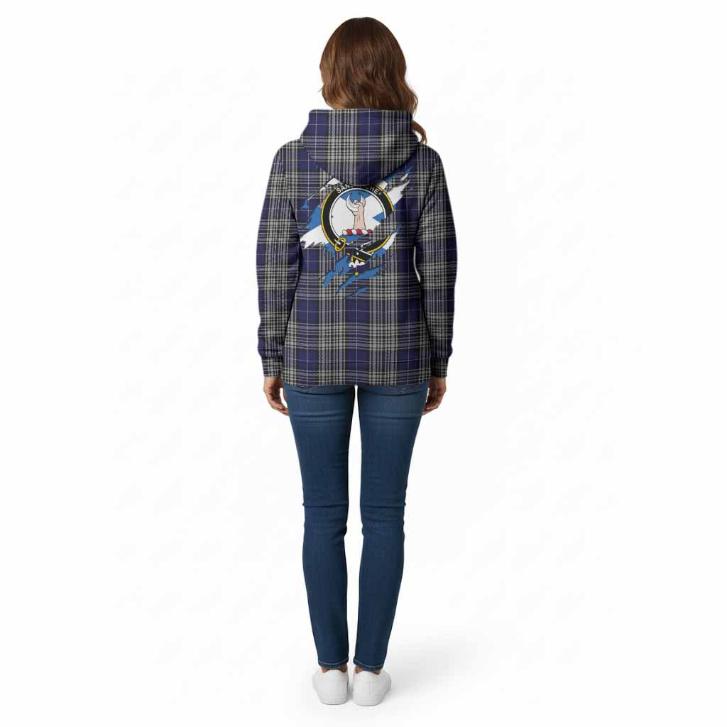 Napier Clan Crest In Me Tartan Cotton Hoodie Scotland Flag Style