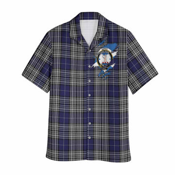 Napier Clan Crest In Me Tartan Hawaiian Shirt Scotland Flag Style