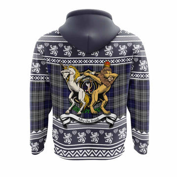 Napier Clan Tartan Crest Christmas Hoodie Coat of Arms Funny Style