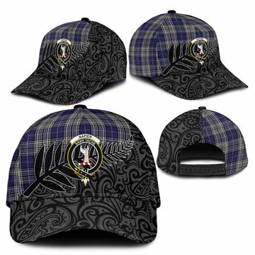 Napier Crest Tartan Classic Cap with New Zealand Silver Fern Half Style
