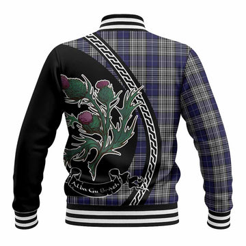 Napier Family Crest Tartan Baseball Jacket Alba Thistle Inspired - Tartan Vibes Clothing