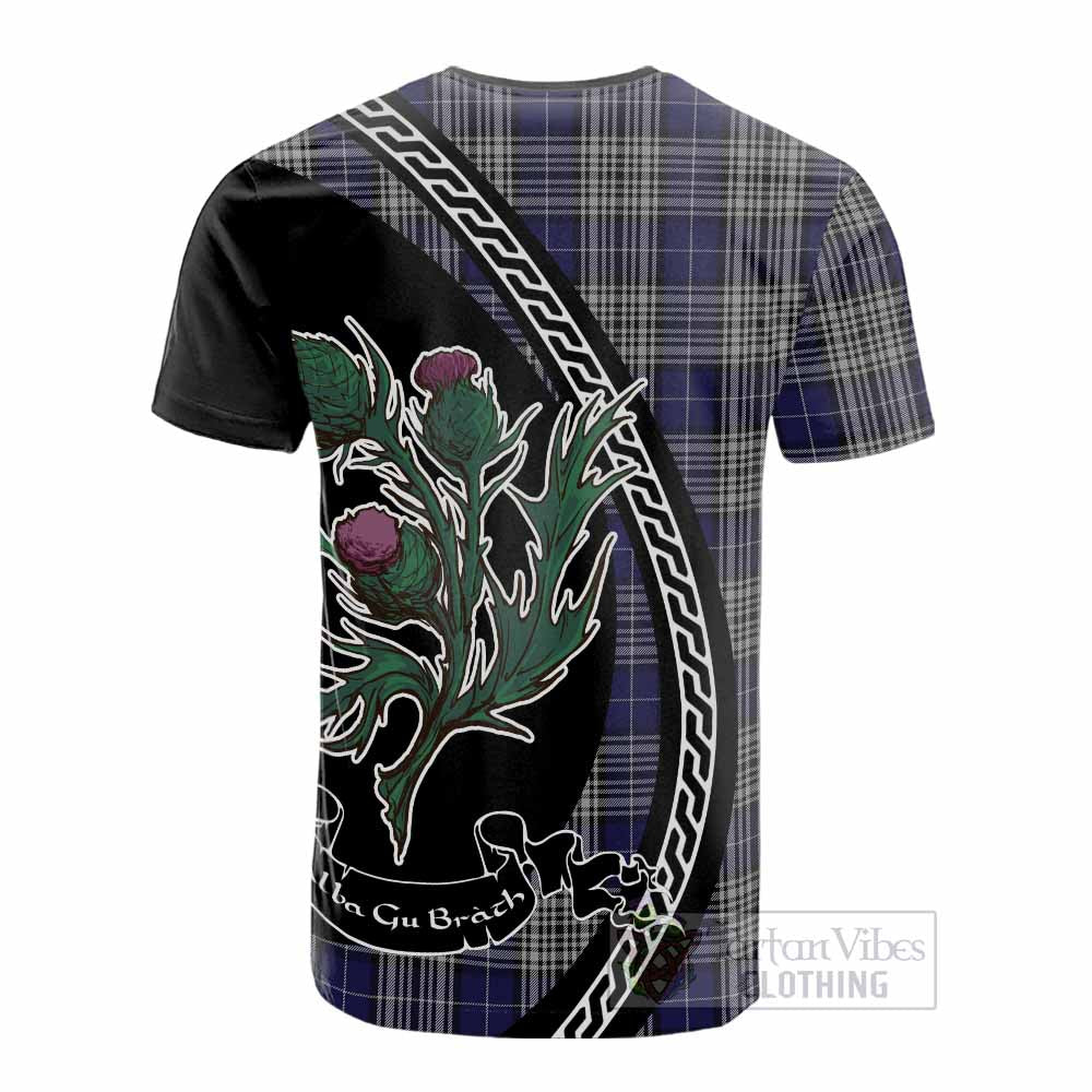 Napier Family Crest Tartan Cotton T-shirt Alba Thistle Inspired - Tartan Vibes Clothing