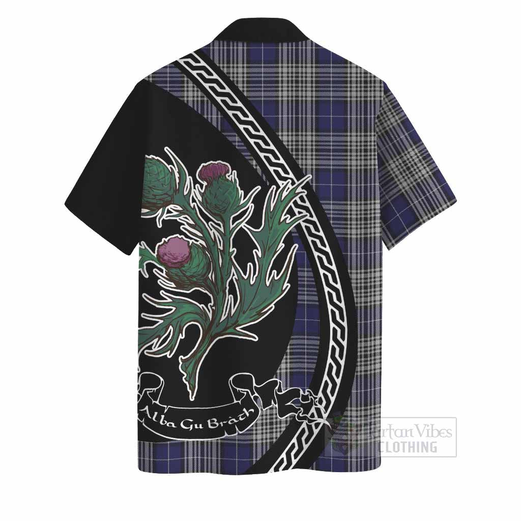 Napier Family Crest Tartan Hawaiian Shirt Alba Thistle Inspired - Tartan Vibes Clothing