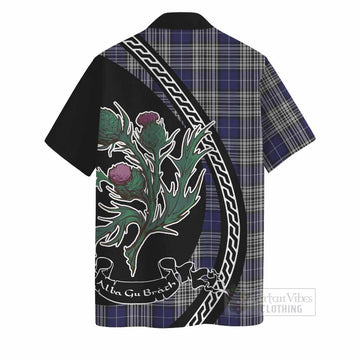 Napier Family Crest Tartan Hawaiian Shirt Alba Thistle Inspired