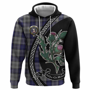 Napier Family Crest Tartan Hoodie Alba Thistle Inspired