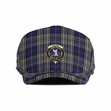 Napier Family Crest Tartan Jeff Cap, Tartan Flat Cap