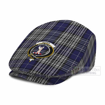 Napier Family Crest Tartan Jeff Cap, Tartan Flat Cap