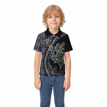 Napier Family Crest Tartan Kid Polo Shirt Alba Thistle Inspired - Tartan Vibes Clothing