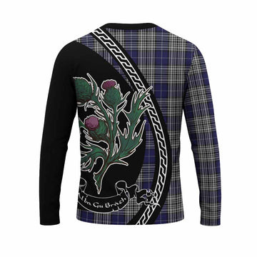 Napier Family Crest Tartan Long Sleeve T-Shirt Alba Thistle Inspired - Tartan Vibes Clothing