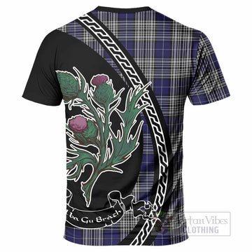 Napier Family Crest Tartan T-Shirt Alba Thistle Inspired - Tartan Vibes Clothing