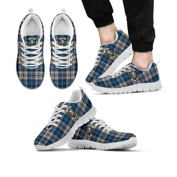 Napier Modern Tartan Sneakers with Family Crest