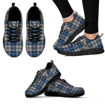 Napier Modern Tartan Sneakers with Family Crest