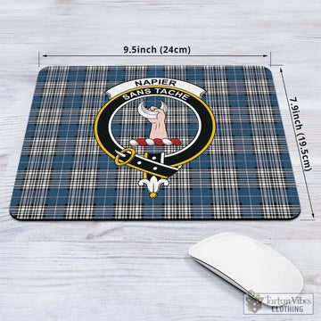 Napier Modern Tartan Mouse Pad with Family Crest
