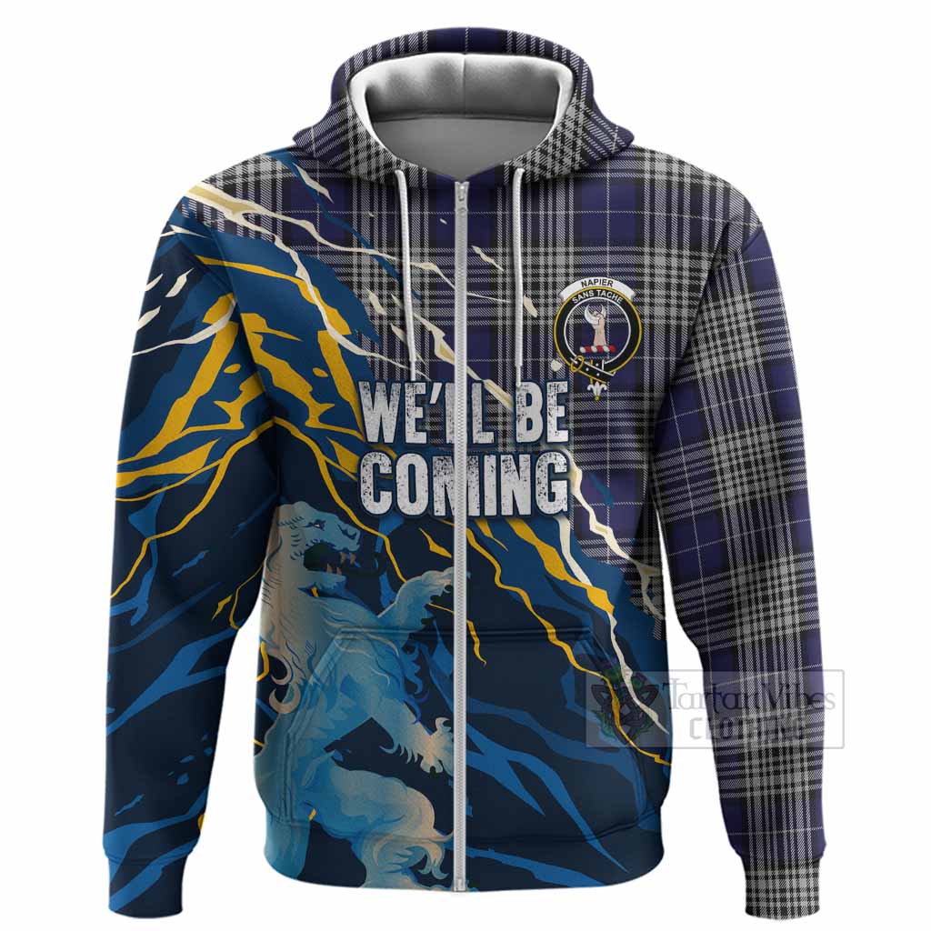Napier Scotland Tartan Hoodie WC2026 Football - We'll Be Coming