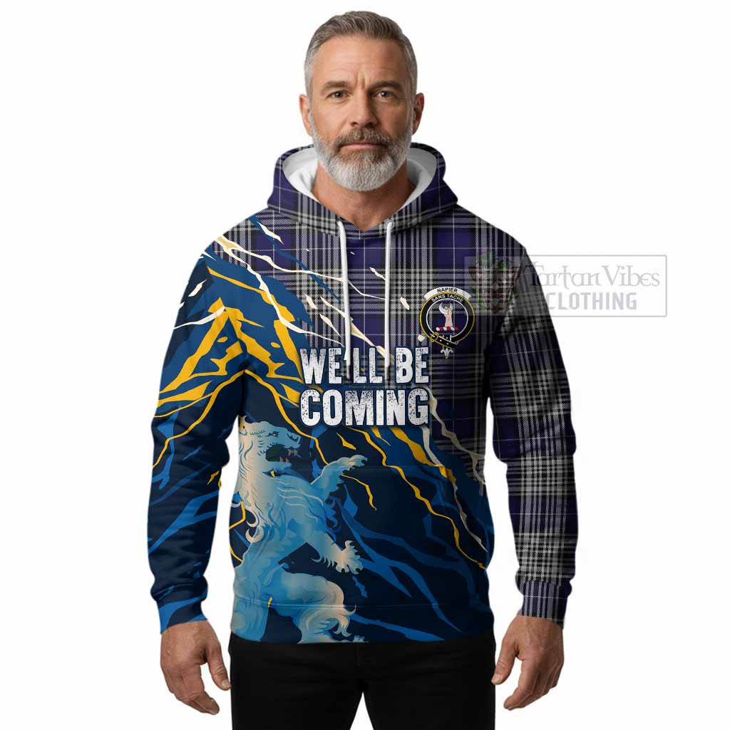 Napier Scotland Tartan Hoodie WC2026 Football - We'll Be Coming