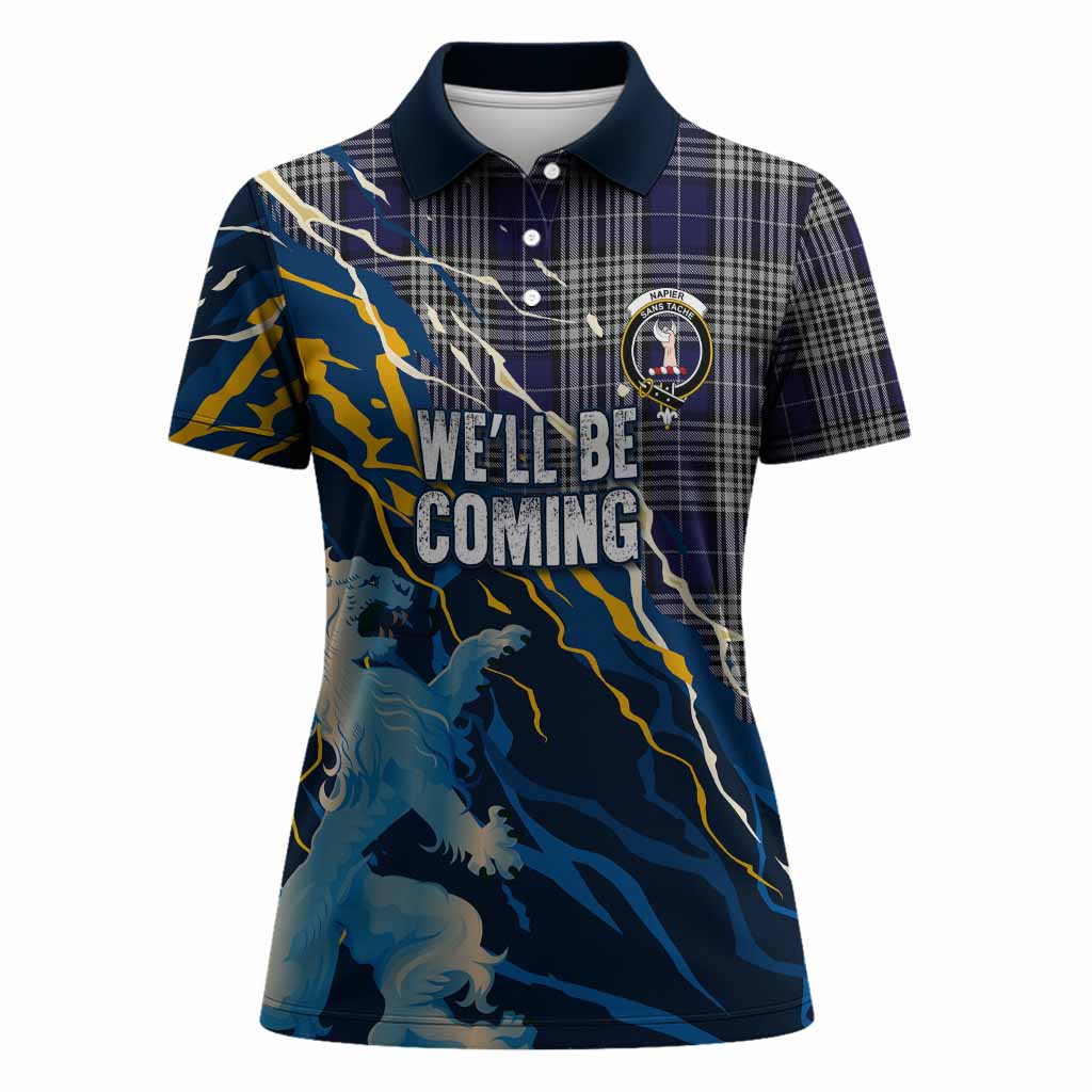 Napier Scotland Tartan Women Polo Shirt WC2026 Football - We'll Be Coming
