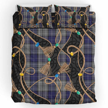 Napier Scottish Tartan Twisted Ropes Stylized Bedding Set UK Bedding Set UK King 91*87 inch - Tartan Vibes Clothing