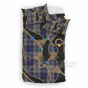 Napier Scottish Tartan Twisted Ropes Stylized Bedding Set UK Bedding Set UK Double 79*79 inch - Tartan Vibes Clothing