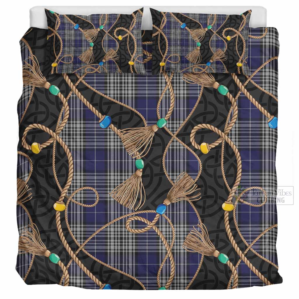 Napier Scottish Tartan Twisted Ropes Stylized Bedding Set UK Bedding Set UK Super King 104*94 inch - Tartan Vibes Clothing