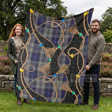 Napier Scottish Tartan Twisted Ropes Stylized Blanket - Tartan Vibes Clothing