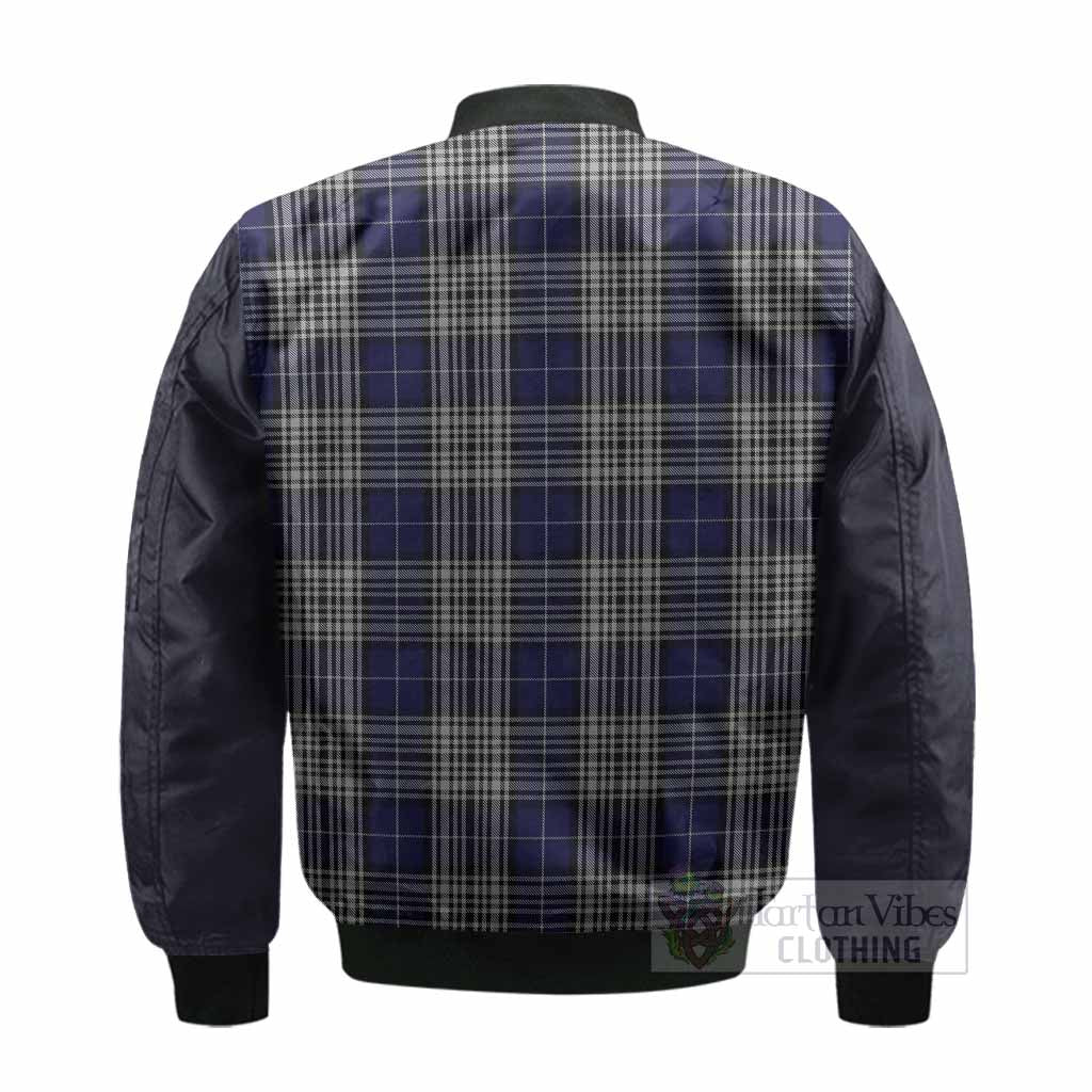 Napier Tartan Accent Bomber Jacket with Family Crest