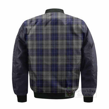 Napier Tartan Accent Bomber Jacket with Family Crest