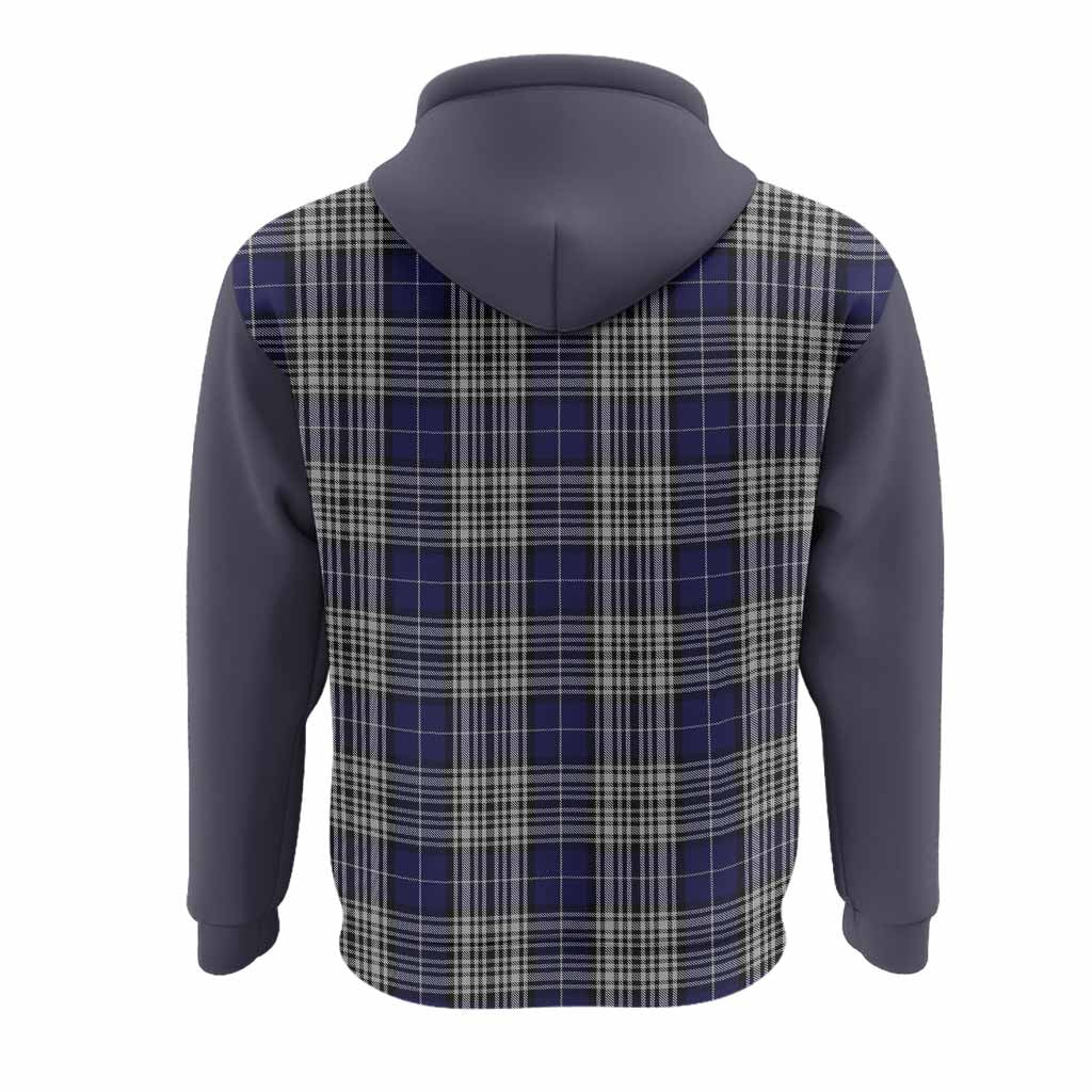 Napier Tartan Accent Hoodie with Family Crest