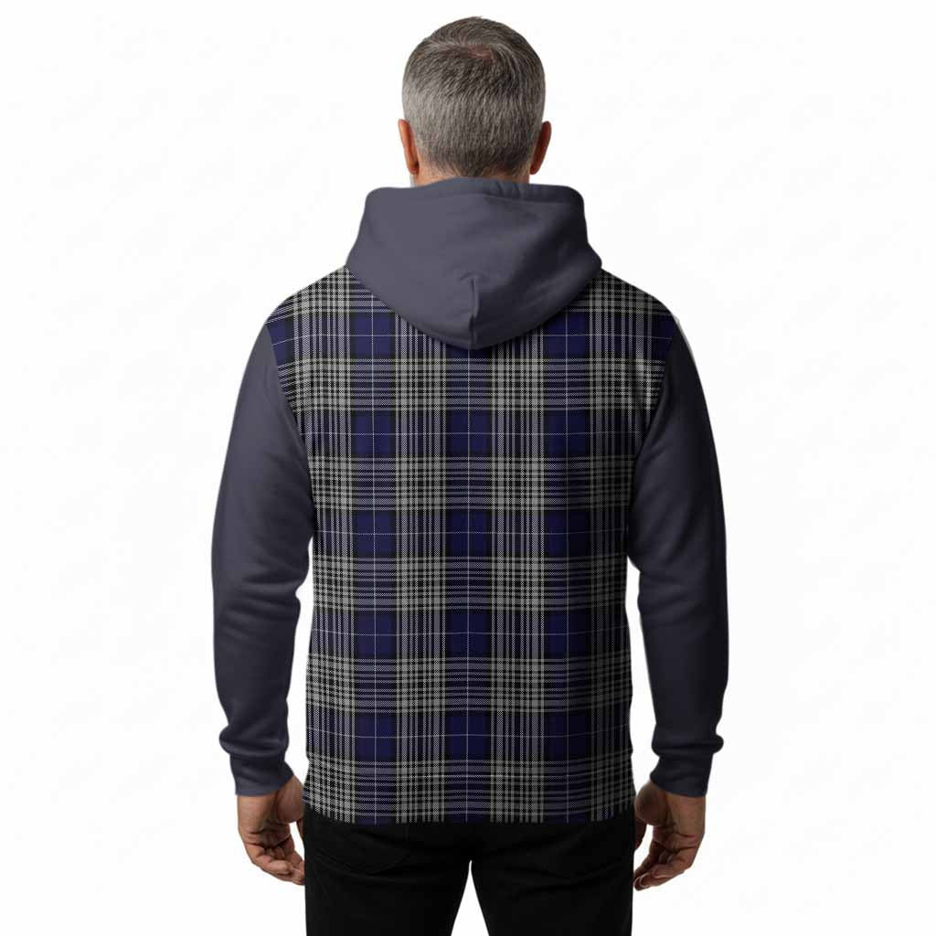 Napier Tartan Accent Hoodie with Family Crest