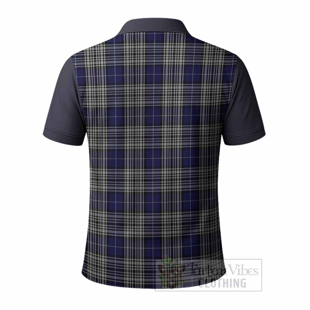 Napier Tartan Accent Polo Shirt with Family Crest