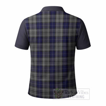 Napier Tartan Accent Polo Shirt with Family Crest
