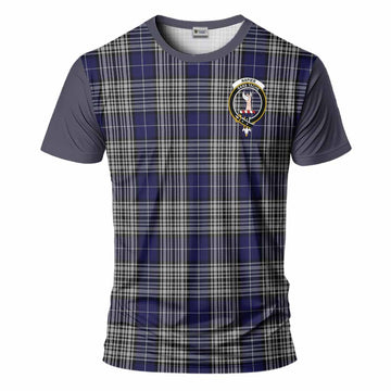 Napier Tartan Accent T-Shirt with Family Crest