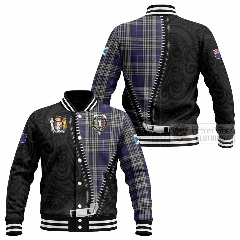 Napier Tartan Baseball Jacket New Zealand Pattern Unique Zipper Stylized