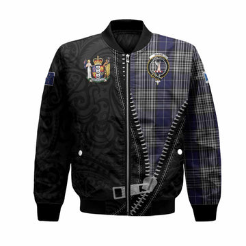 Napier Tartan Bomber Jacket New Zealand Pattern Unique Zipper Stylized