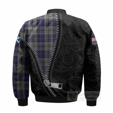 Napier Tartan Bomber Jacket New Zealand Pattern Unique Zipper Stylized