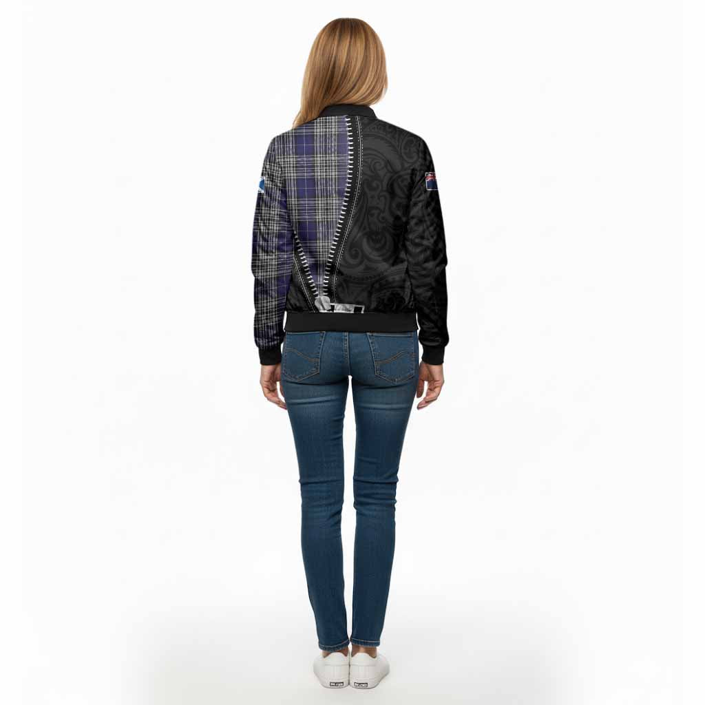 Napier Tartan Bomber Jacket New Zealand Pattern Unique Zipper Stylized