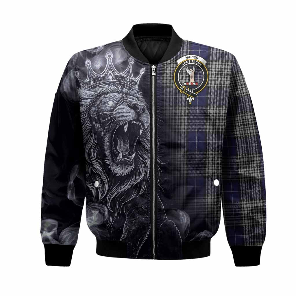 Napier Tartan Bomber Jacket Roaring Lion Heritage