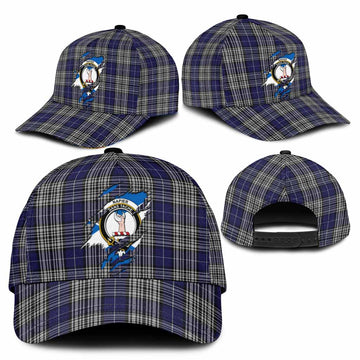 Napier Tartan Classic Cap with Family Crest In Me Style