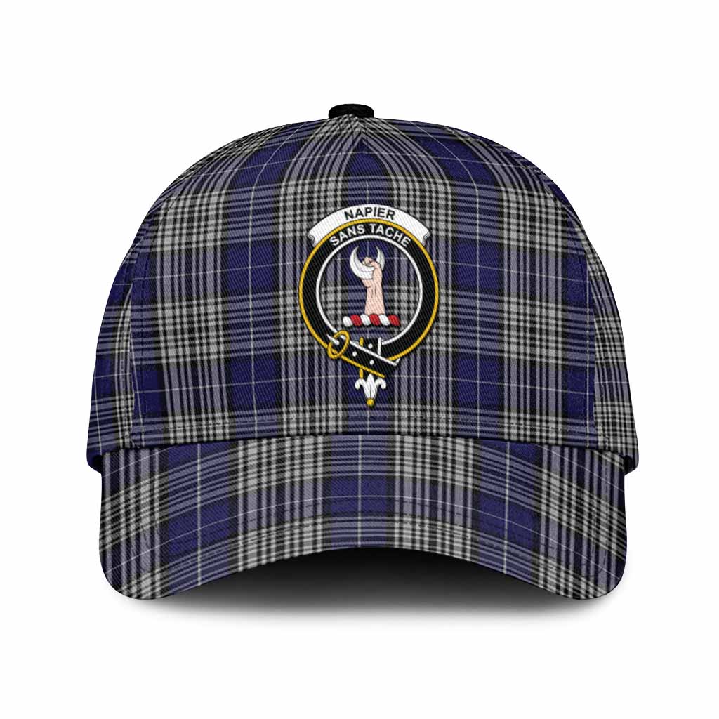 Napier Tartan Classic Cap with Family Crest