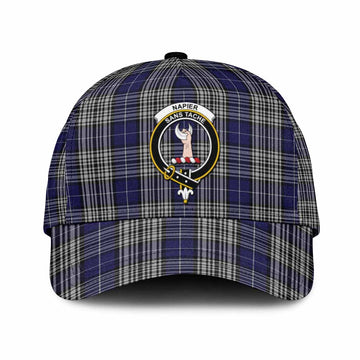 Napier Tartan Classic Cap with Family Crest