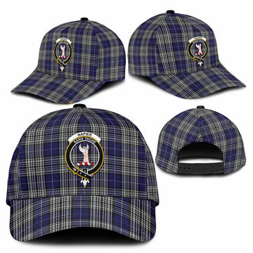 Napier Tartan Classic Cap with Family Crest