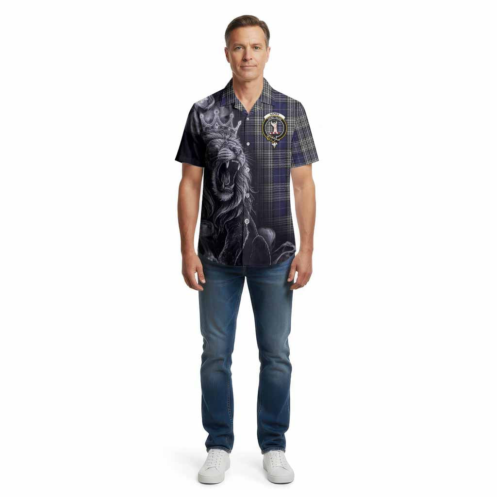 Napier Tartan Cotton Hawaiian Shirt Roaring Lion Heritage