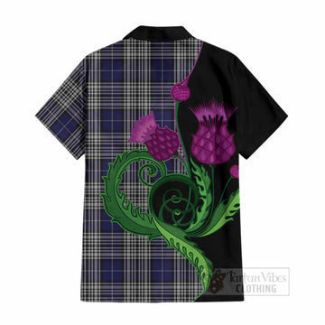 Napier Tartan Cotton Hawaiian Shirt Traditional Scottish Thistle