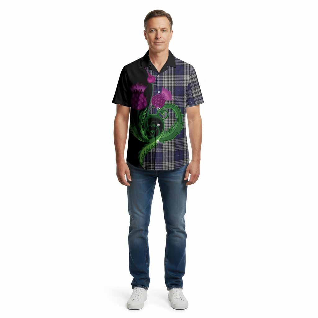 Napier Tartan Cotton Hawaiian Shirt Traditional Scottish Thistle