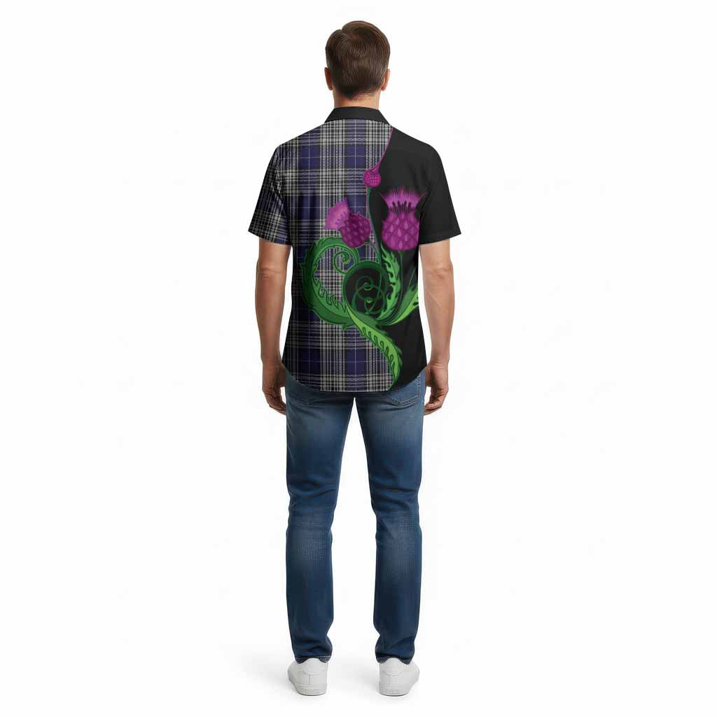 Napier Tartan Cotton Hawaiian Shirt Traditional Scottish Thistle