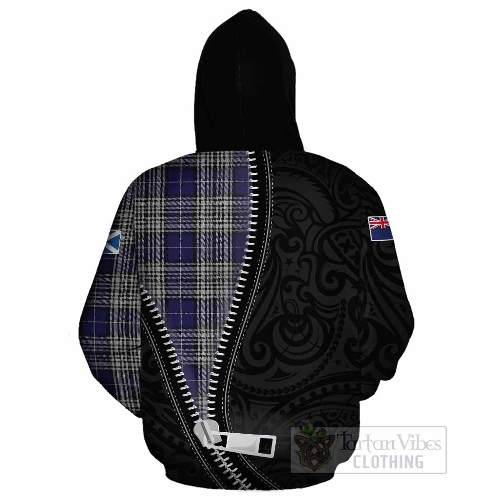 Napier Tartan Cotton Hoodie New Zealand Pattern Unique Zipper Stylized