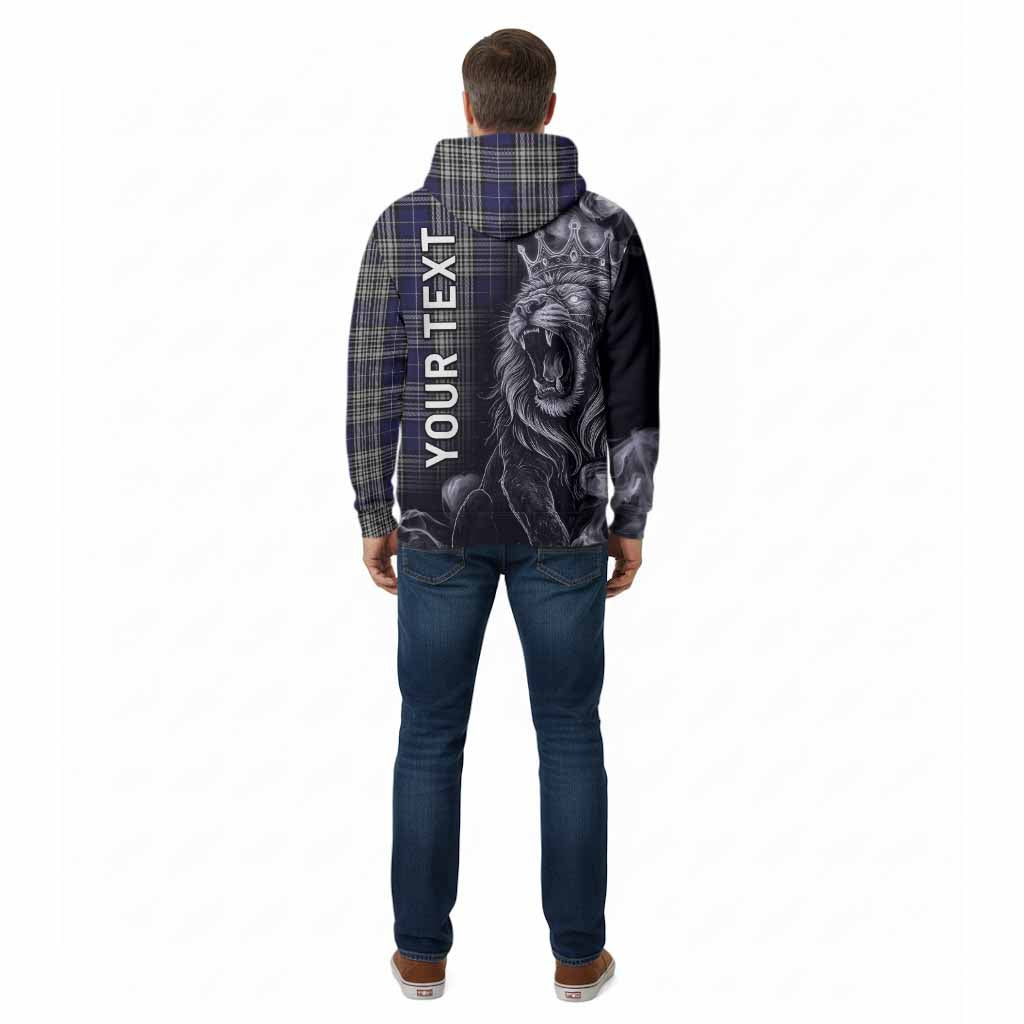 Napier Tartan Cotton Hoodie Roaring Lion Heritage