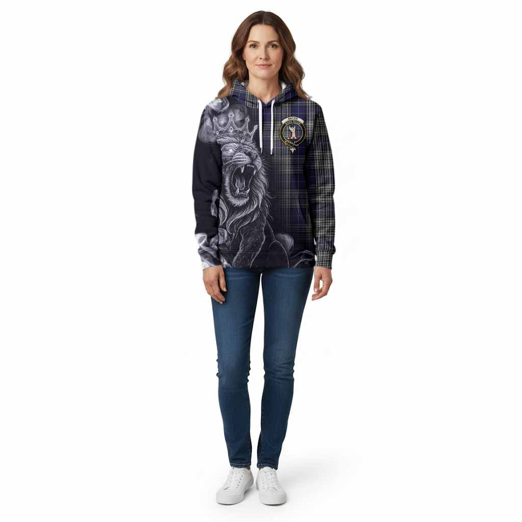 Napier Tartan Cotton Hoodie Roaring Lion Heritage