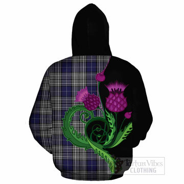 Napier Tartan Cotton Hoodie Traditional Scottish Thistle